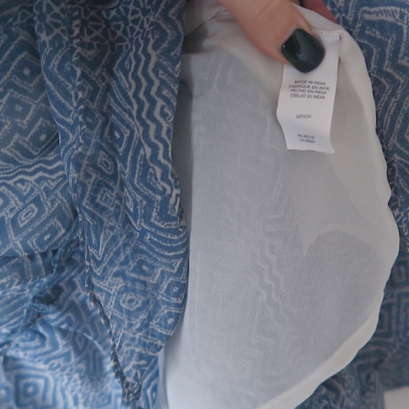 LUCKY Brand || off the shoulder ruffled top - Picture 7 of 8